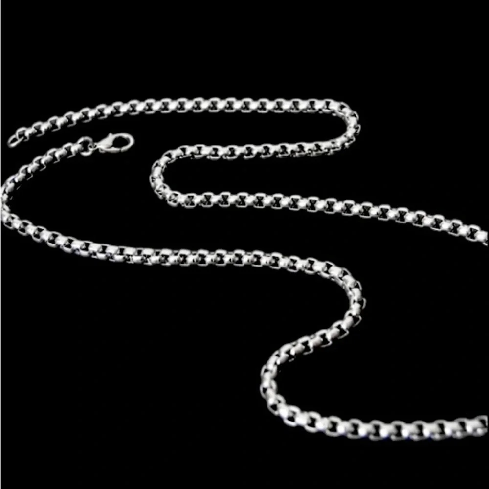 Stunning NEW thick BOX CHAIN 23.5” 100% Wide 4mm stainless steel